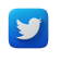 Twitter social media icon, clickable