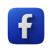 Facebook social media icon, clickable